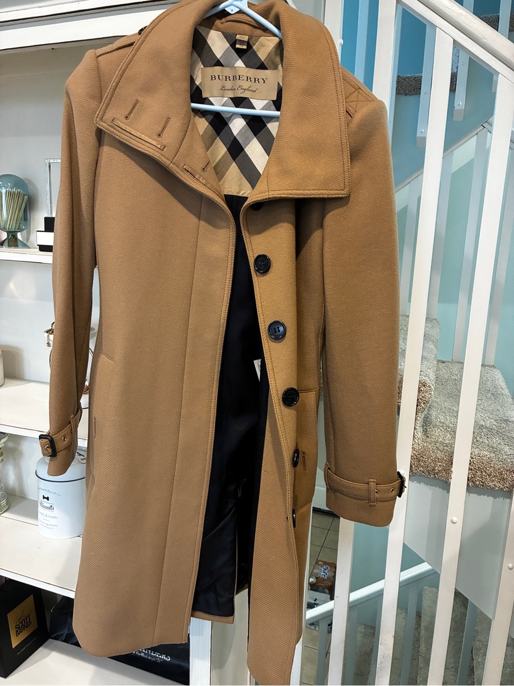 Burberry Camel/Brown women Single-Breasted Trench Coat